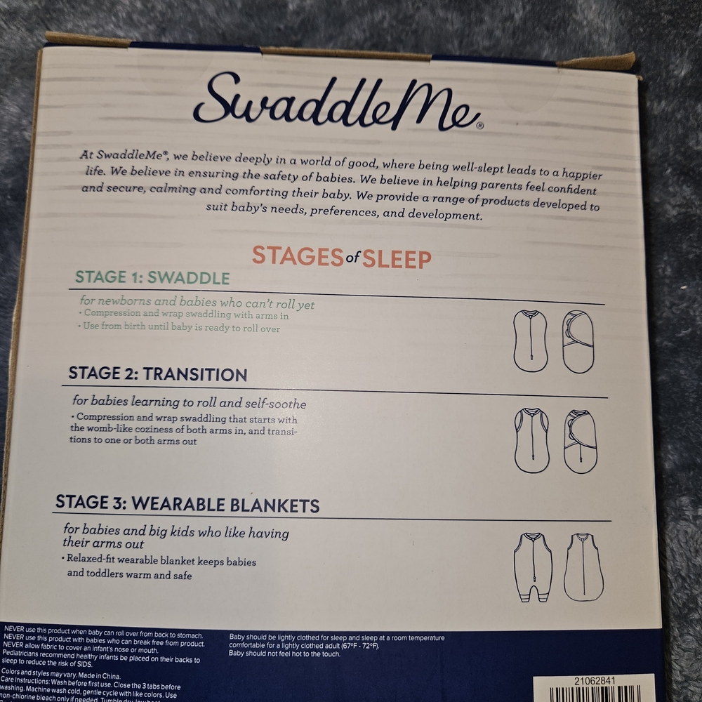 SwaddleMe Original Swaddle Set - Gray, White, and Cream